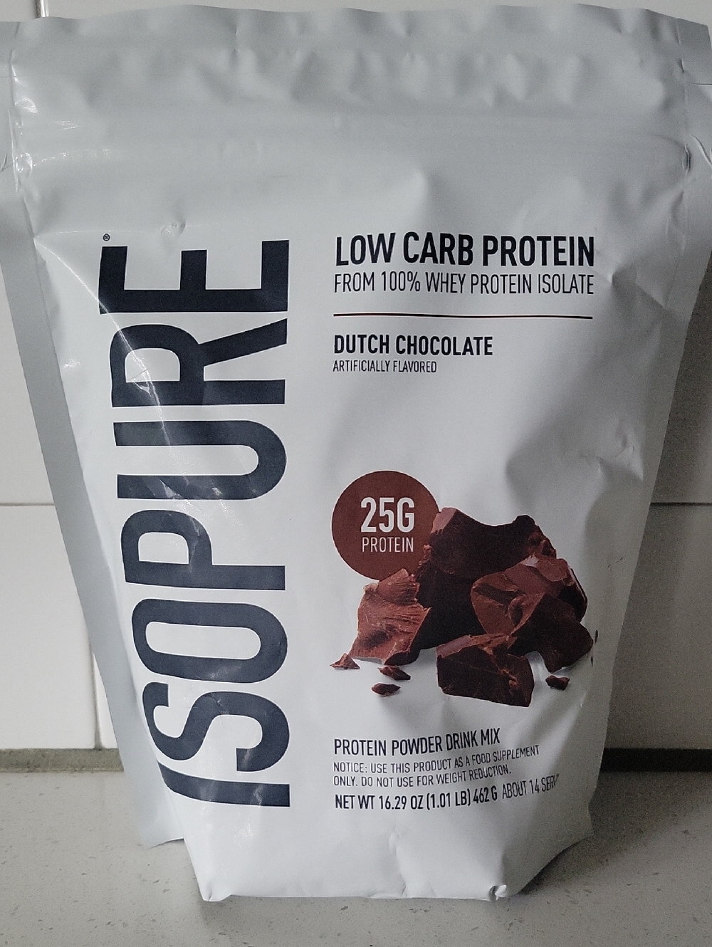 Isopure Low Carb 25g Protein Powder - Dutch Chocolate 1.01 Lb